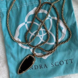 Kendra Scott Jewelry - Kendra Scott Sky Long Necklace in Black and Gold Kendra Scott Jewelry - Kendra Scott Sky Long Necklace in Black and Gold